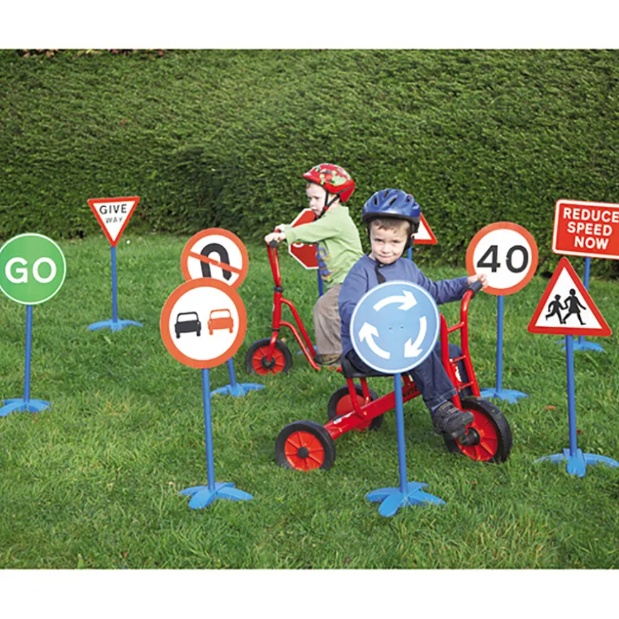 Role Play Road Safety Traffic Signs Set 10pk