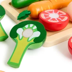 Role Play Wooden Slicing Fruit & Veg Set