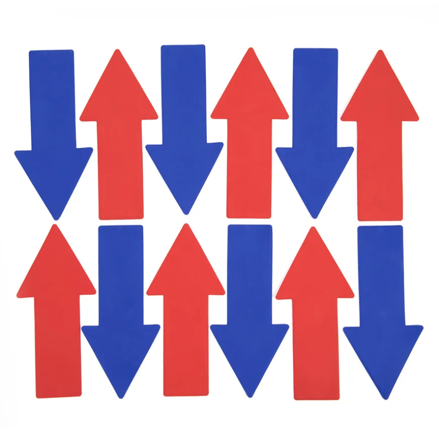 Rubber Floor Markers Arrows 12pk