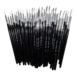 Sable Substitute Paint Brushes 50pk