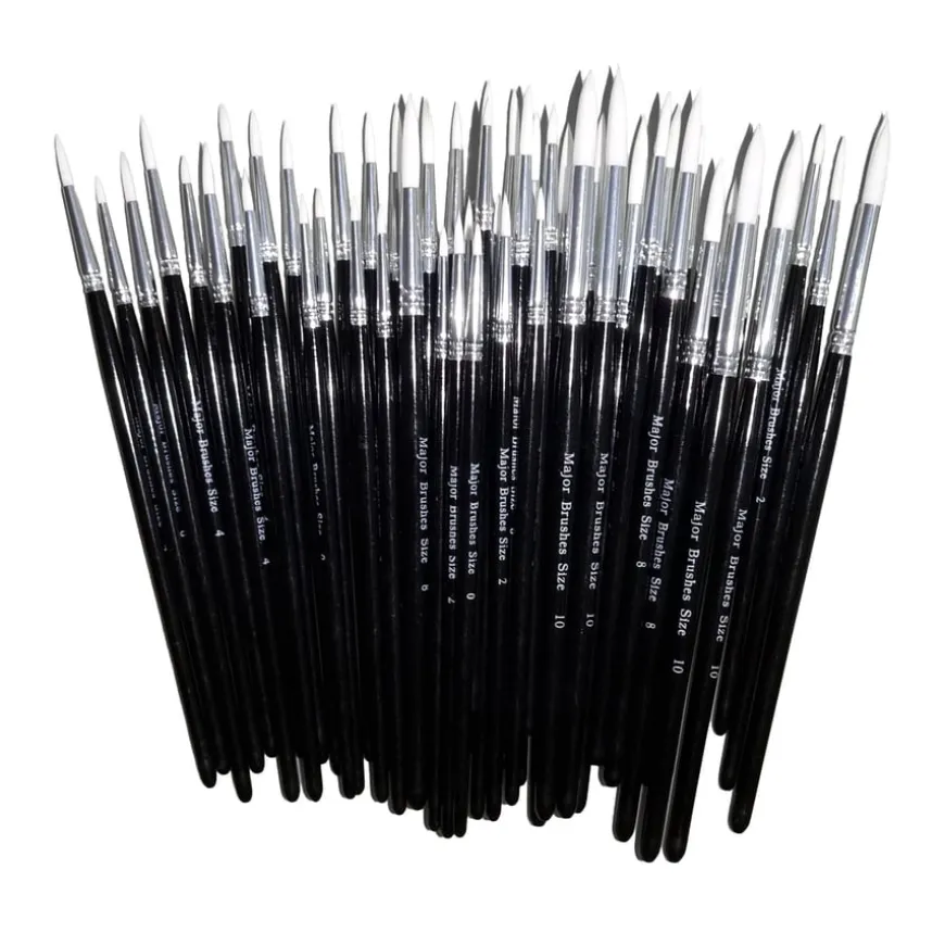 Sable Substitute Paint Brushes 50pk
