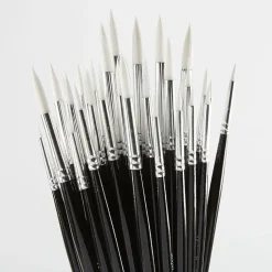 Sable Substitute Paint Brushes 50pk