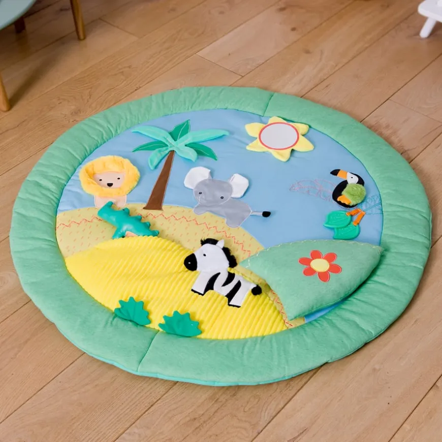 Safari Collection Baby Tummy Time Sensory Playmat
