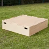 Sandpit with Stage Lid H40 x W100 x L100cm