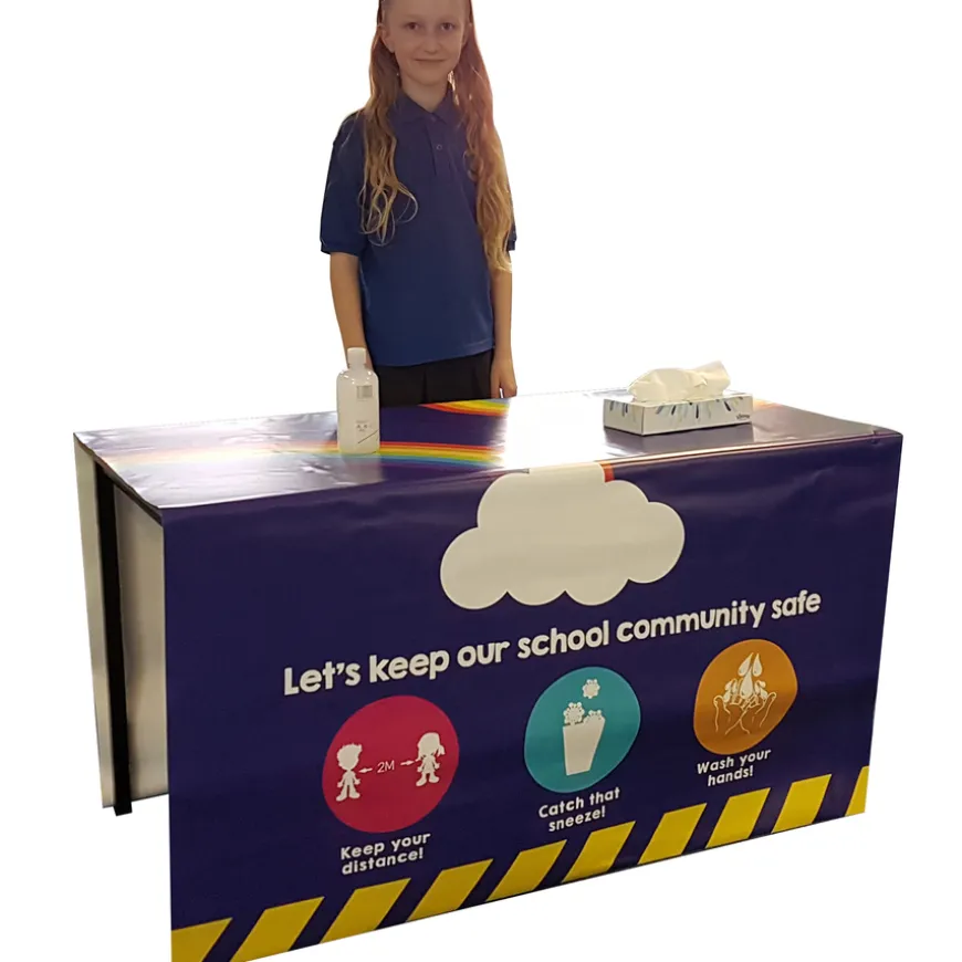 Sanitation Station Wipe Clean Table Cover