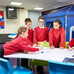 School Whiteboard Table H733 x W1400 x D875mm
