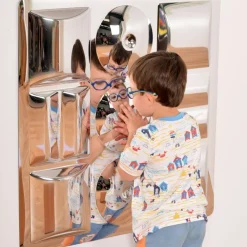 Sensory Bubble Shapes Mirror With No Frame