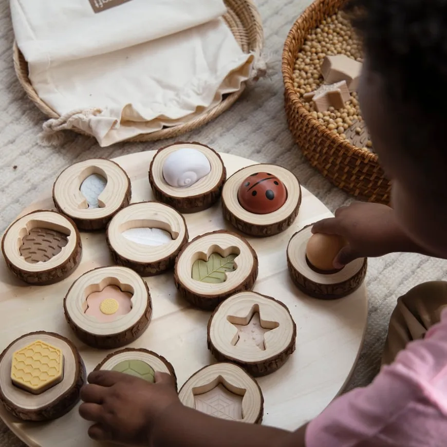 Sensory Nature Feel & Find Tactile Matching Game 24pk