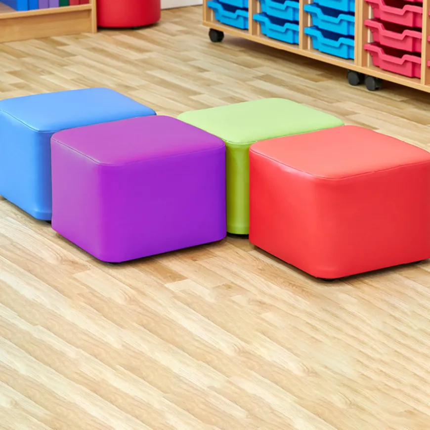Set of Four Cube Foam Seats