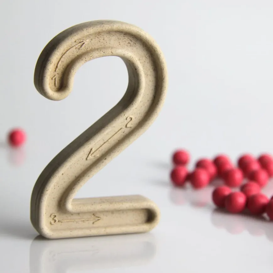 Set of RE-Wood® Numbers 1-10 with 60 Tracking Balls