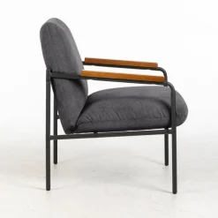 Settle Reception Chair with Wooden Arm Pads