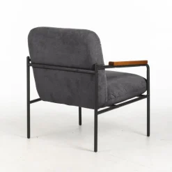 Settle Reception Chair with Wooden Arm Pads