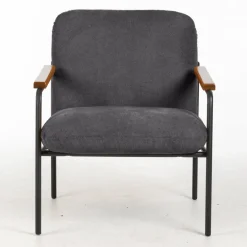 Settle Reception Chair with Wooden Arm Pads