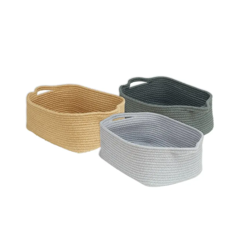 Shallow Rope Baskets Pack of 6