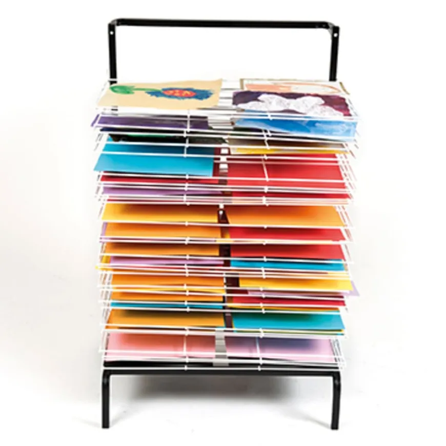 30 Shelf Mobile Drying Rack L65 x W55 x H103cm