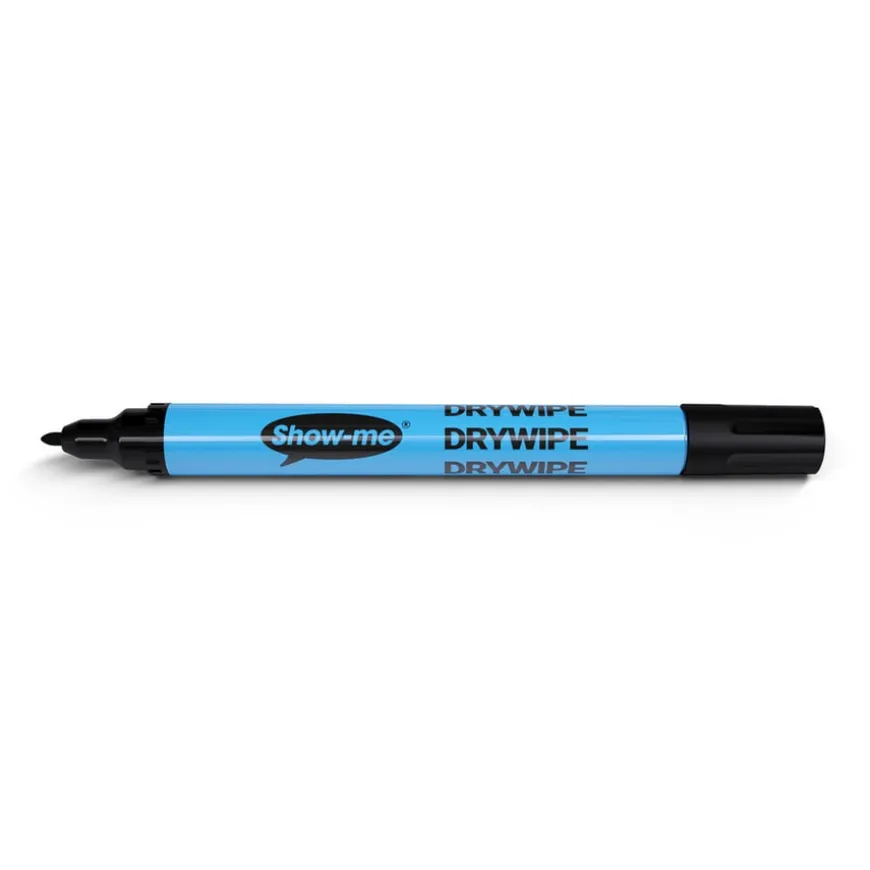 Show-me® Black Drywipe Pens Fine Tip