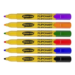 Show-me Flipchart Markers Assorted 48pk