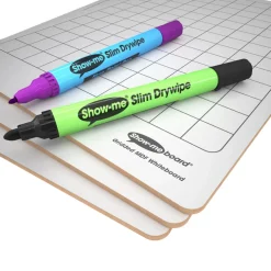 Show-me Gridded Rigid Lapboards 10pk