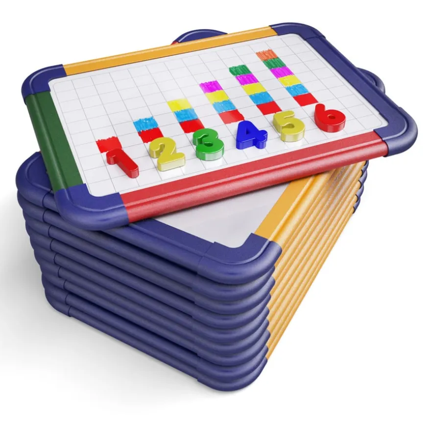 Show-me® Magnetic Framed A4 Whiteboards 10pk