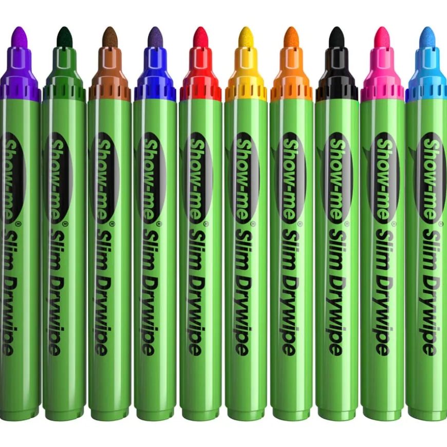 Show-me® Show-me Drywipe Pens - Medium Tip