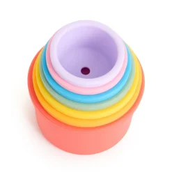 SiliSoft Silicone Teethers, Rainbow Balls & Cups Bundle