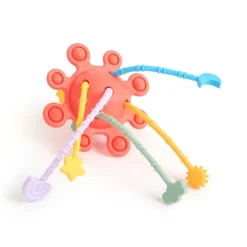 SiliSoft Silicone Zip Pull Sensory Toy Rainbow