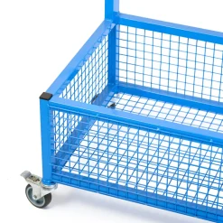 Single Sided Metal Cloakroom Trolley H119 x W161 x D53cm