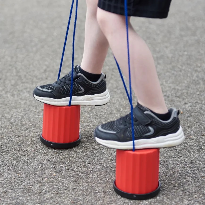 Six Colour Mini Hop Playground Stilts 6pk