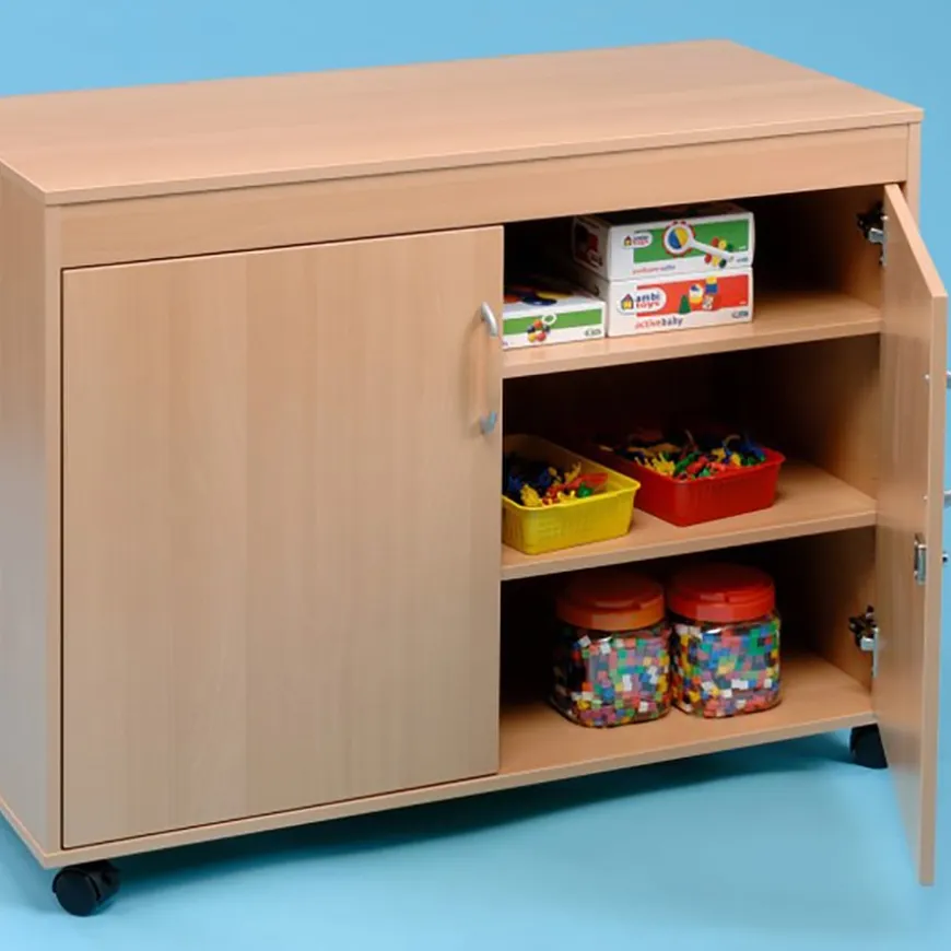 Small Beech Storage Cupboard H805 x W465 x L1010mm