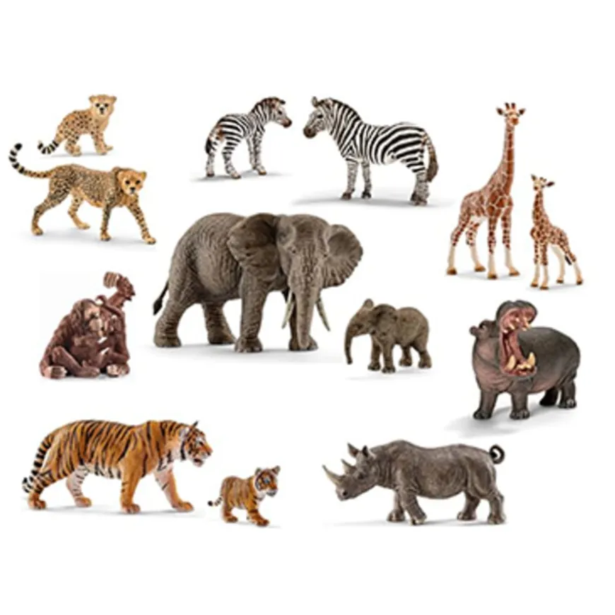 Small World African Animals and Young Set 14pcs