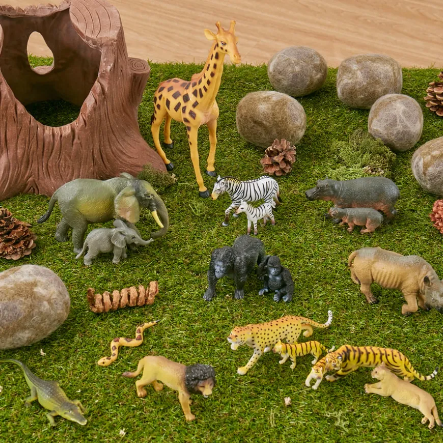 Small World Jungle Animal Collection 18pcs