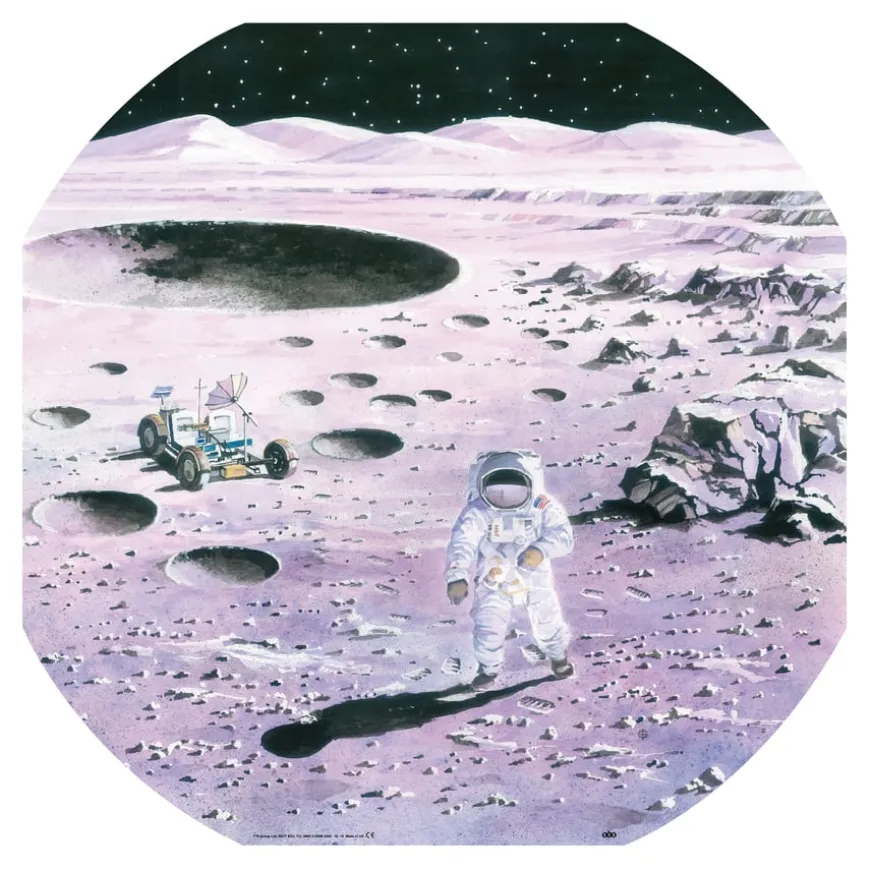 Small World Lunar Space Exploration Tuff Tray Mat