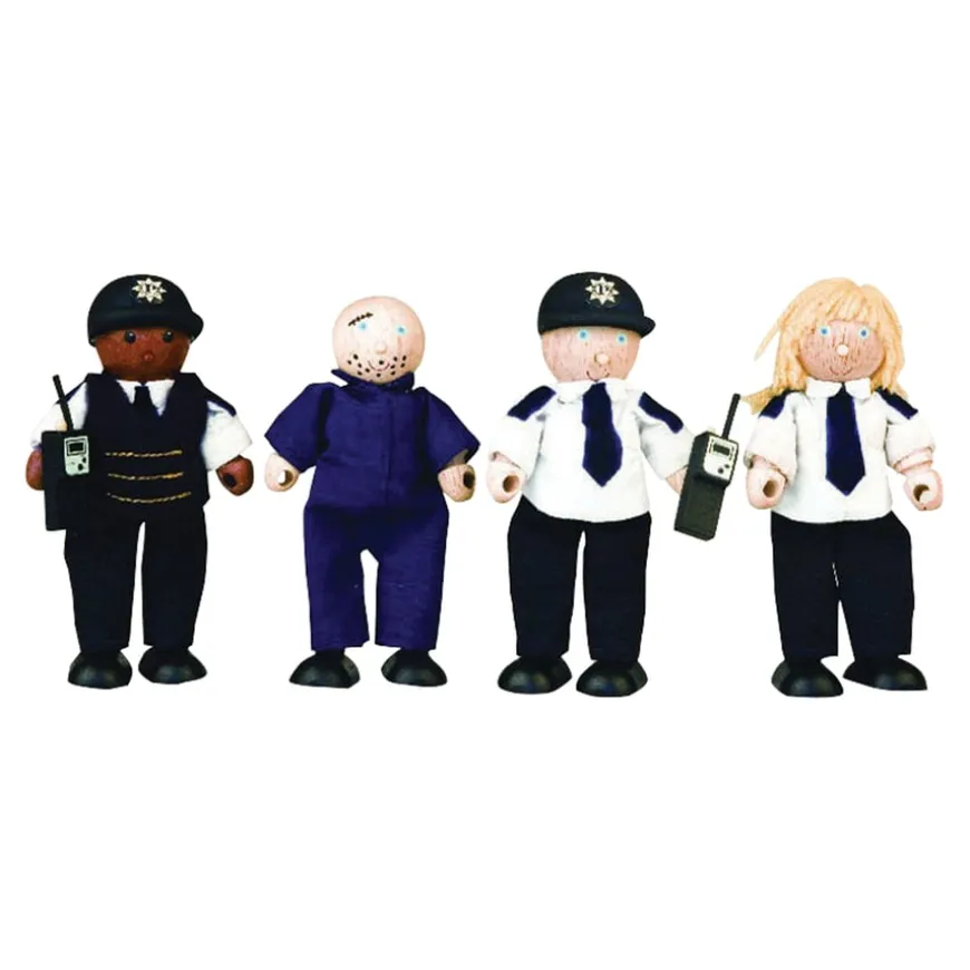 Small World Police Station Wooden Play Set and Accessories
