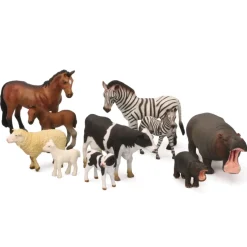 Small World Wild & Farm Animals & Young Set 16pcs
