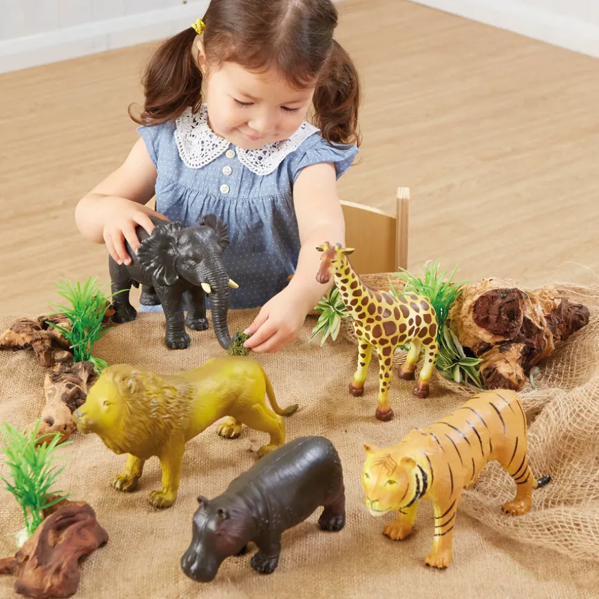Small World Wild Safari Jumbo Animals Set 5pc
