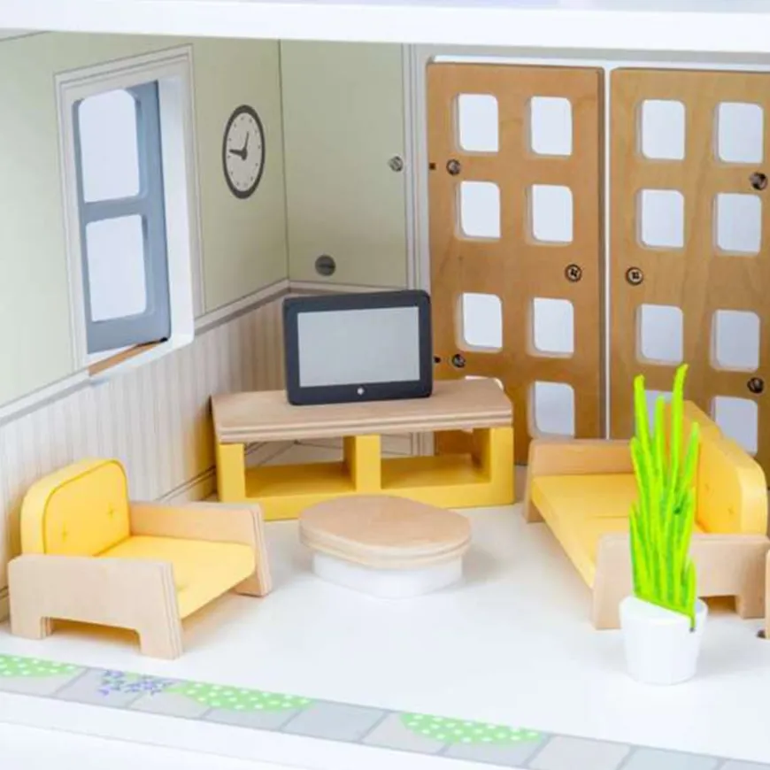 Small World Wooden Dolls House Furniture 31pcs NEW