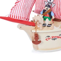Small World Wooden Pirate Ship 25pcs