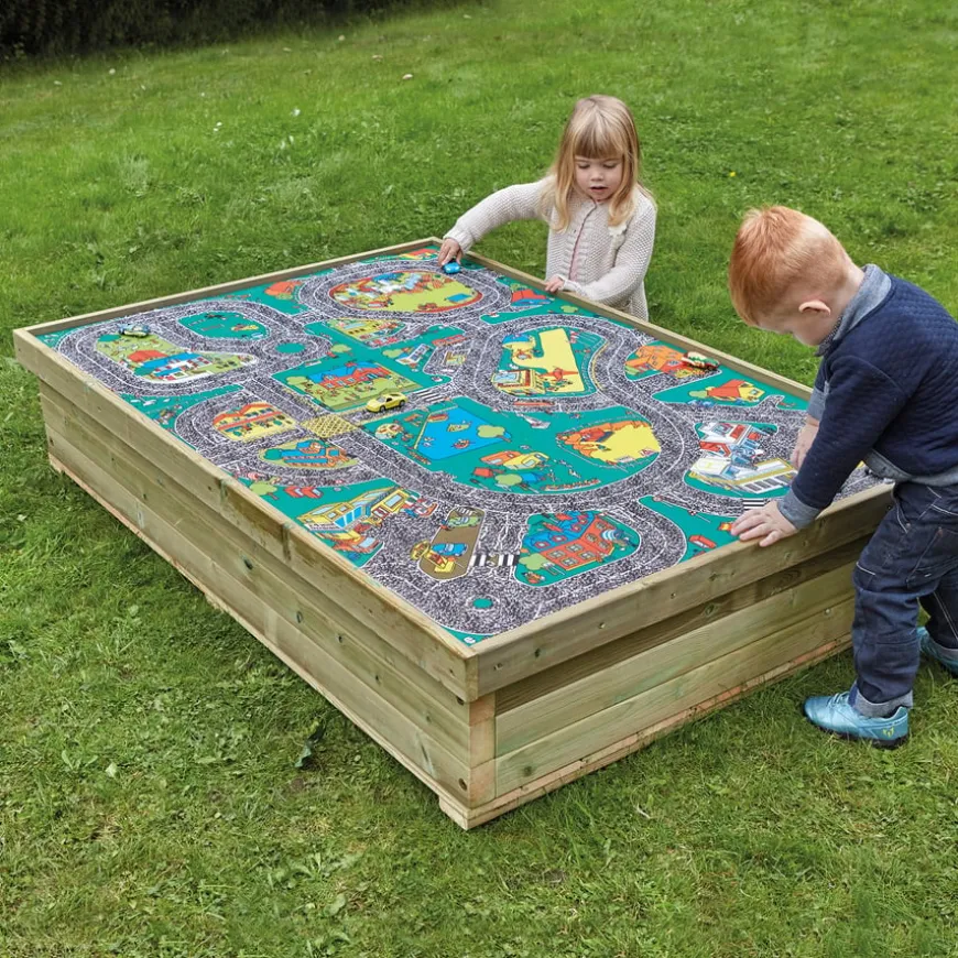 Small World Wooden Sandbox H320 x W1550 x D1500mm