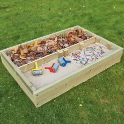 Small World Wooden Sandbox H320 x W1550 x D1500mm