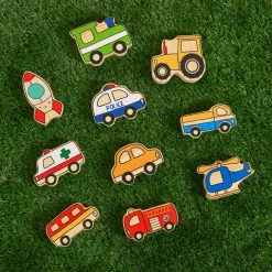 Small World Wooden Town Vehicle Set 10pk