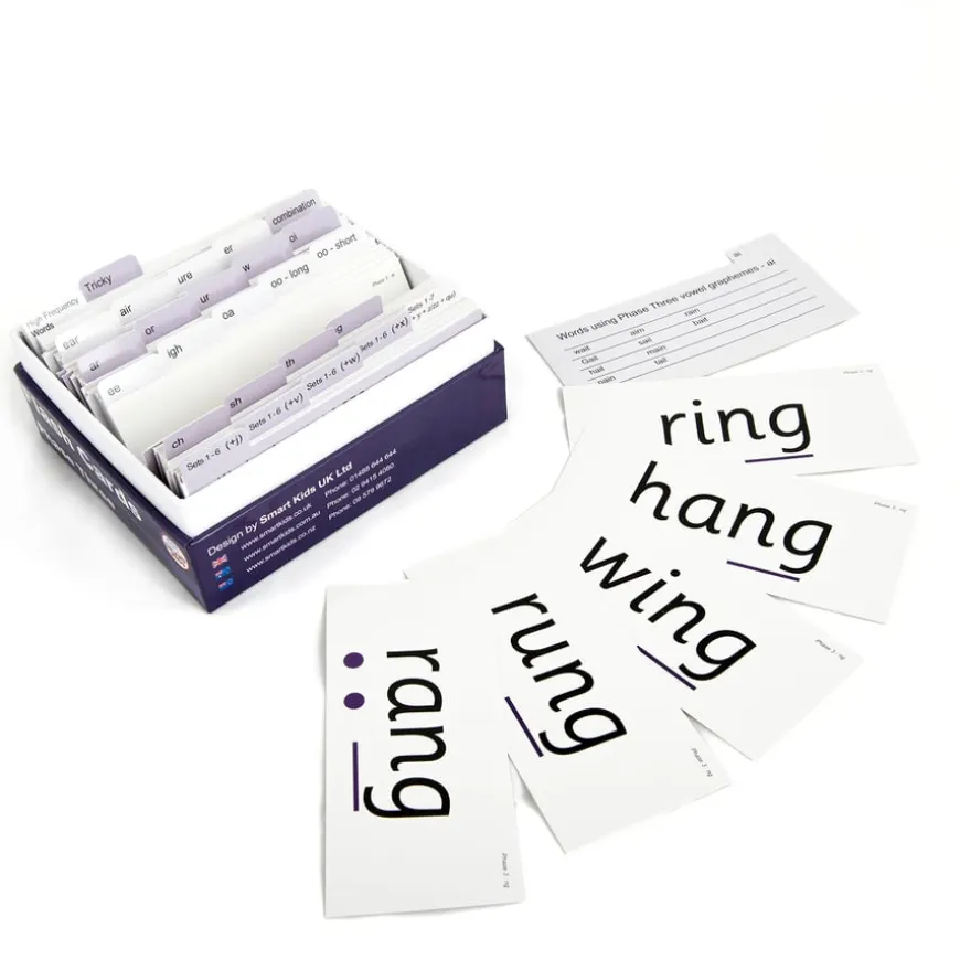 Smart Kids Flash Cards Letters & Sounds Series Phase 3 292pk