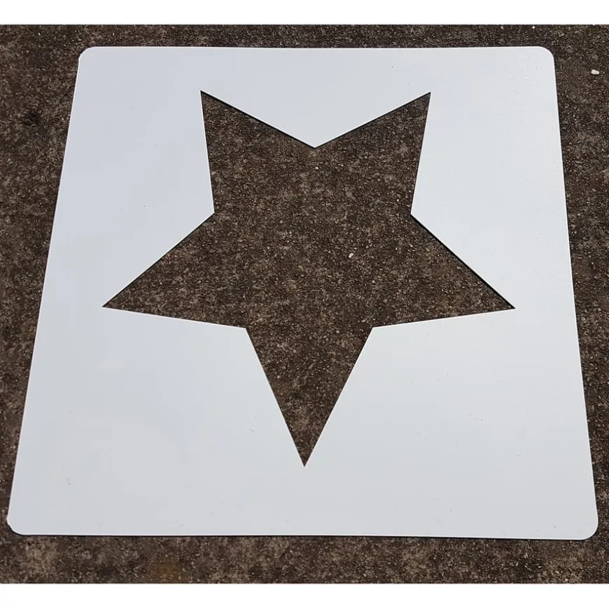 Social Distancing Playground Footprint Stencils 10pk