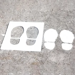 Social Distancing Playground Footprint Stencils 10pk