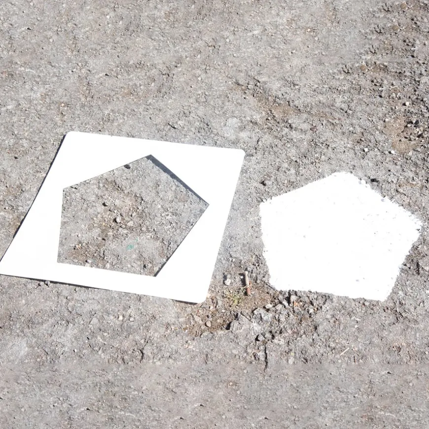 Social Distancing Playground Footprint Stencils 10pk