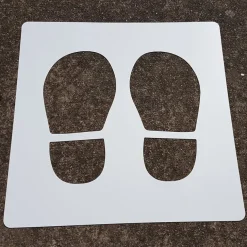 Social Distancing Playground Footprint Stencils 10pk
