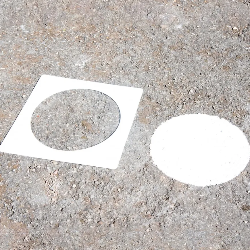 Social Distancing Playground Footprint Stencils 10pk