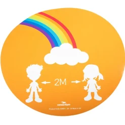 Social Distancing Round Floor Stickers