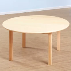 Solid Beech Circular Table & Chairs Set