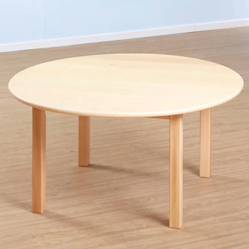 Solid Beech Circular Table & Chairs Set