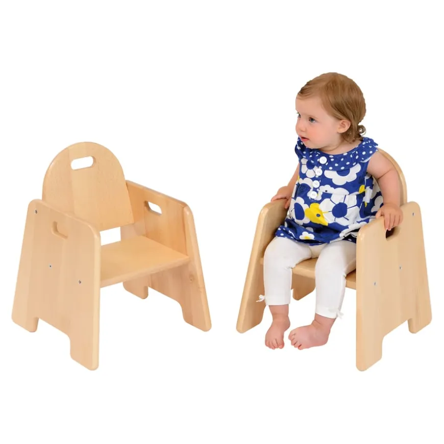 Solid Beech Infant Chairs Seat height 200mm 2pk